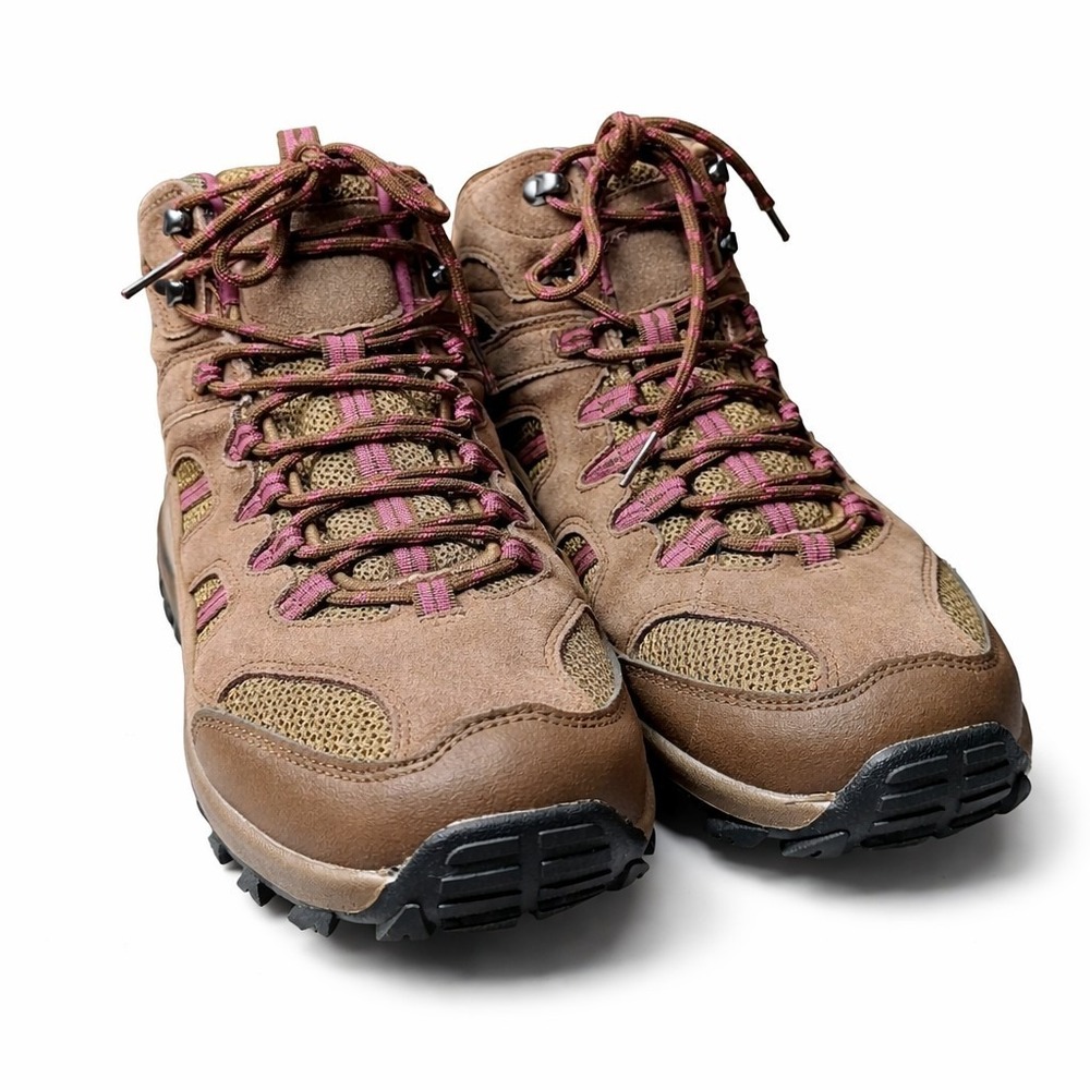 BEARPAW Ridgewood Suede Mid Ankle Hiker Boot Womens Sz 11 Durable NeverWet Tech